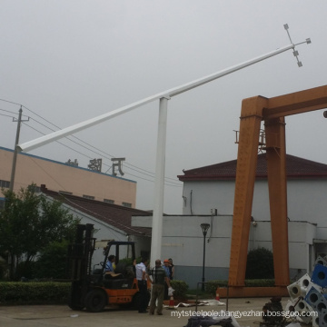 Galvanized folding steel street lighting pole 6m 9m 12m with wholesale price